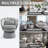 Upholstered Velvet Swivel Barrel Accent Chair-1327381073