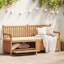 Solid Wood Outdoor Bench-245263173
