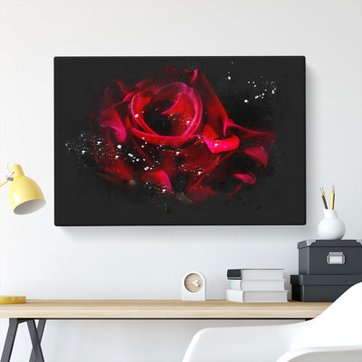 Red Rose Flower Vol.3 - Wrapped Canvas