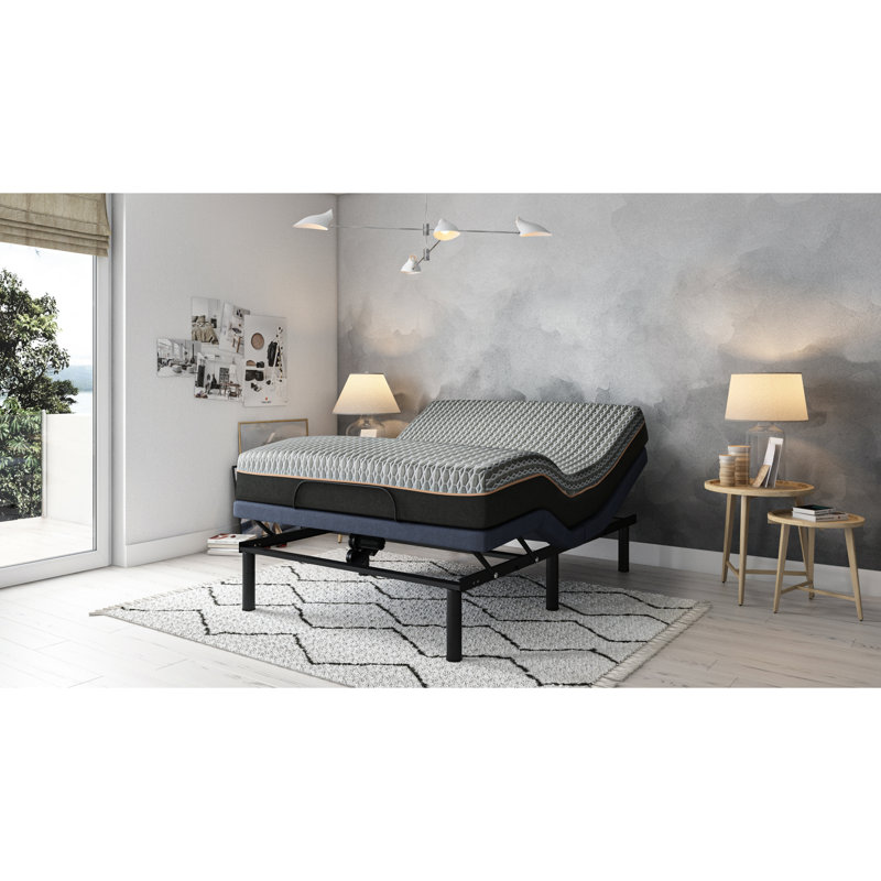 Os3 Queen Adjustable Bed Rack, Head & Foot Position Alterations, 3 Intensity Levels, 850Lb Capacity, Blue Base Os3, Changes, Massage Intensities, Weight