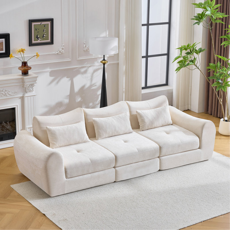 Canapé modulaire Cloud, canapé-lit pliant convertible, canapé modulaire rembourré - parfait pour le salon, la chambre à coucher et l'espace de divertissement