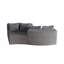 Canapé modulaire courbé avec quatre coussins Boneless-645028314