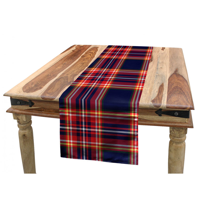 Table Runner, 120" x 16", Red/Black