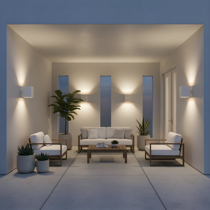 Sean Lavin Pohl Outdoor Fixture In Outdoor Textured White Finish, 7" H x 5" W x 7.75" D, 1 Light
