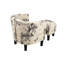 Fauteuil d'appoint moderne avec repose-pieds