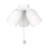 Generation Lighting Fan 3-light Dimmable Emile Ceiling Fan Light Kit in Matte White finish-690090424