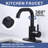 Stainless Steel Single Handle Bar Faucet With 6.3" Deck Cover Plate And Supply Lines-111780972