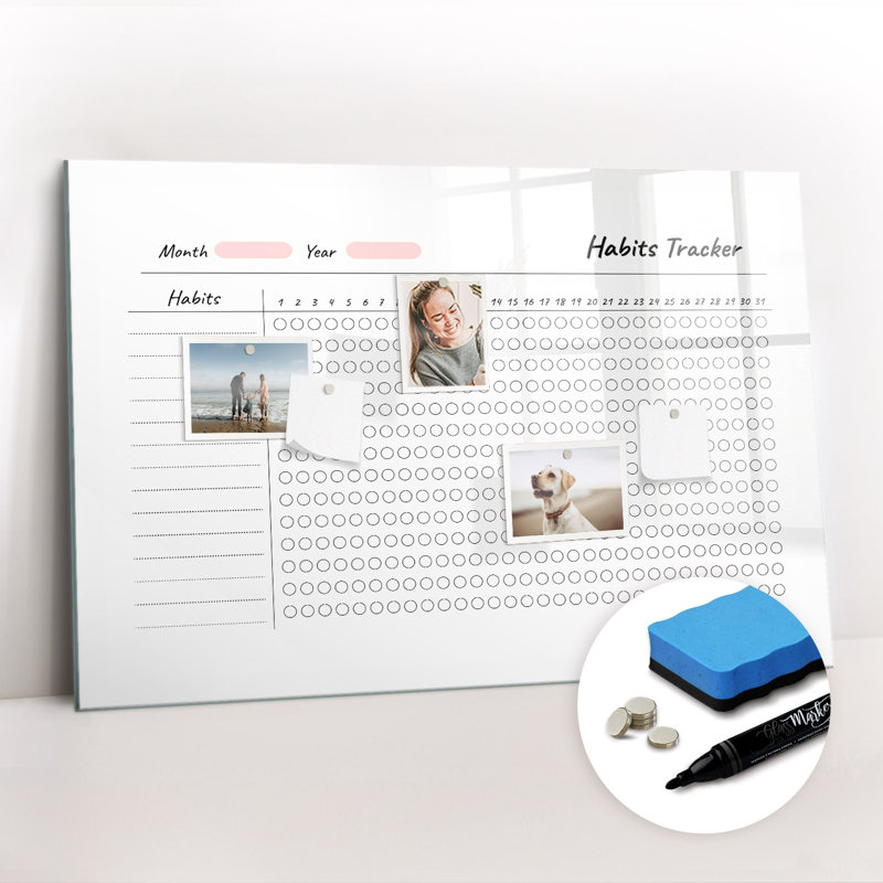 Magnetic Glass Dry Erase Board