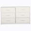 Commode 6 tiroirs avec tiroirs en tissu-1047807895