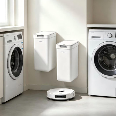 Paquet de 2 poubelles minces pour salle de lavage Joybos