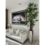 Lady Faux Palm Tree in Metal Planter