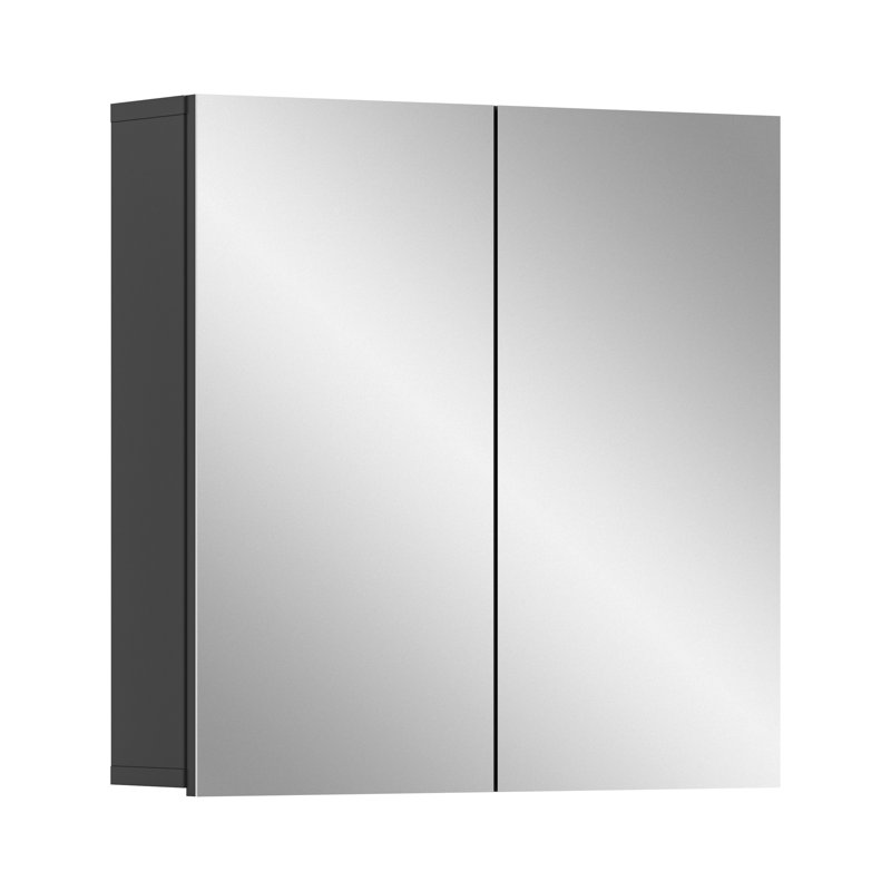 Pavesi 60mm W 60mm H Wall Medicine Cabinet Mirror 3 Adjustable
