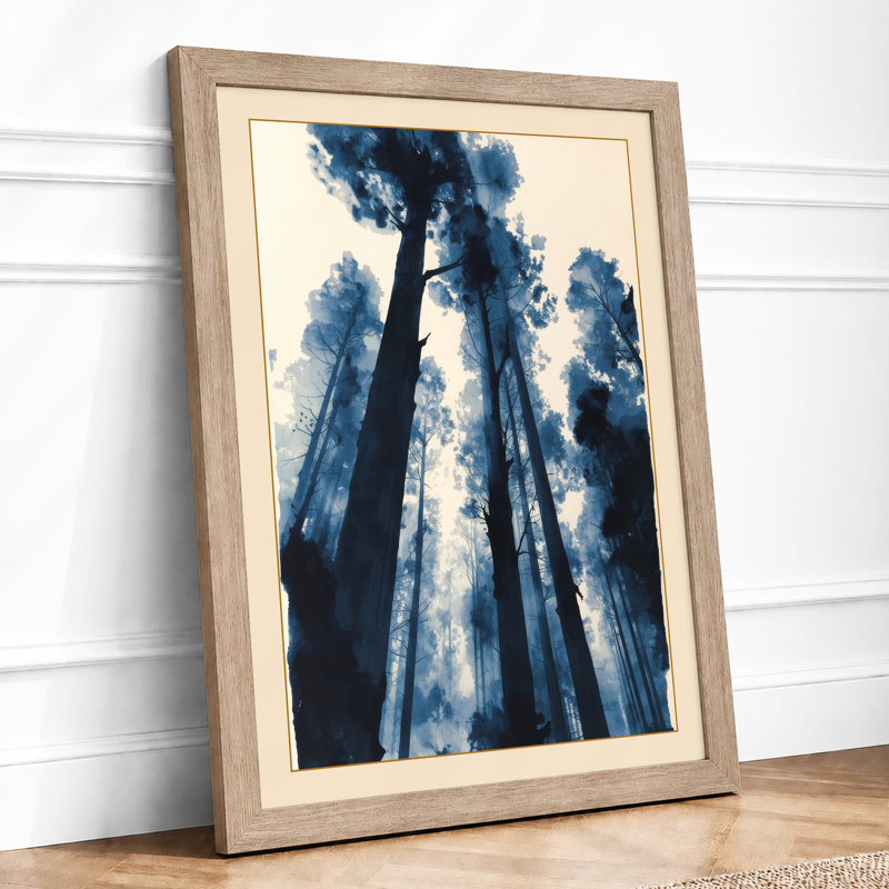 Towering Redwoods Scandinavian - Print, A2 - 59.4 x 42.0 cm, Oak