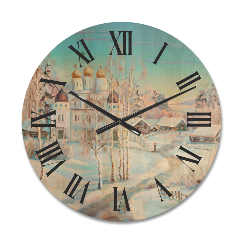 Horloge murale en bois, Moyen