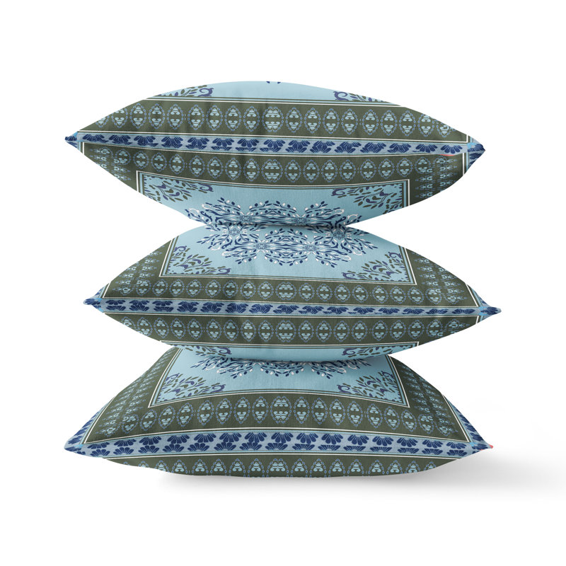 Housse et insert de coussin carré Window Window, 20 po X 20 po, Vert