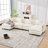 140.9-Inch U-Shaped Modular Sectional Sofa With 2 Movable Ottomans-122070571