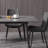 Gray Rectangular Rock Slab Dining Table-1648417839