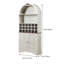 Armoire bar 71 po autoportante arquée avec support à vin amovible et tablettes réglables-1361001661