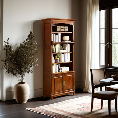 Modern simple style solid wood bookcase