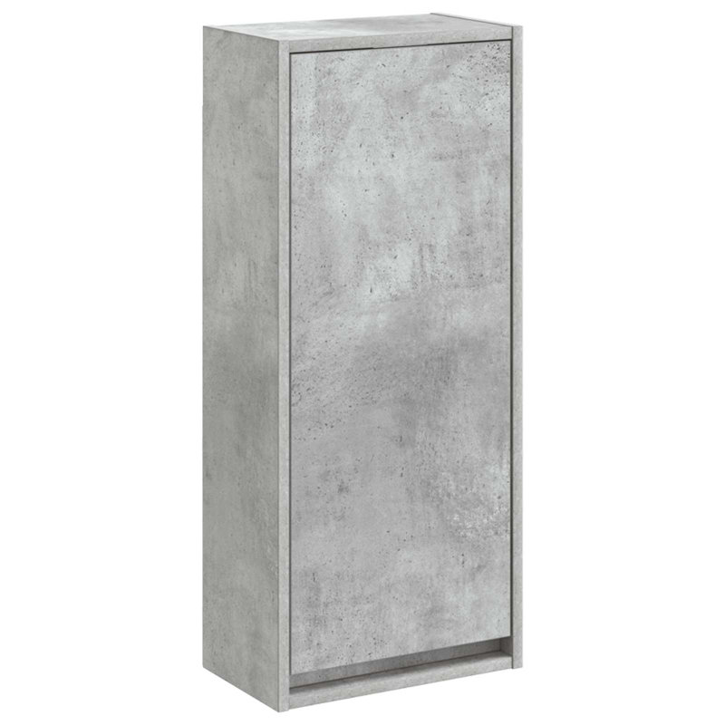 Engineered Wood Linen Cabinet, Concrete Grey