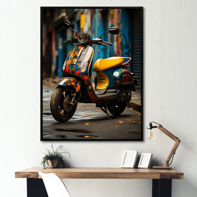 " Urban Scooter Street Art "