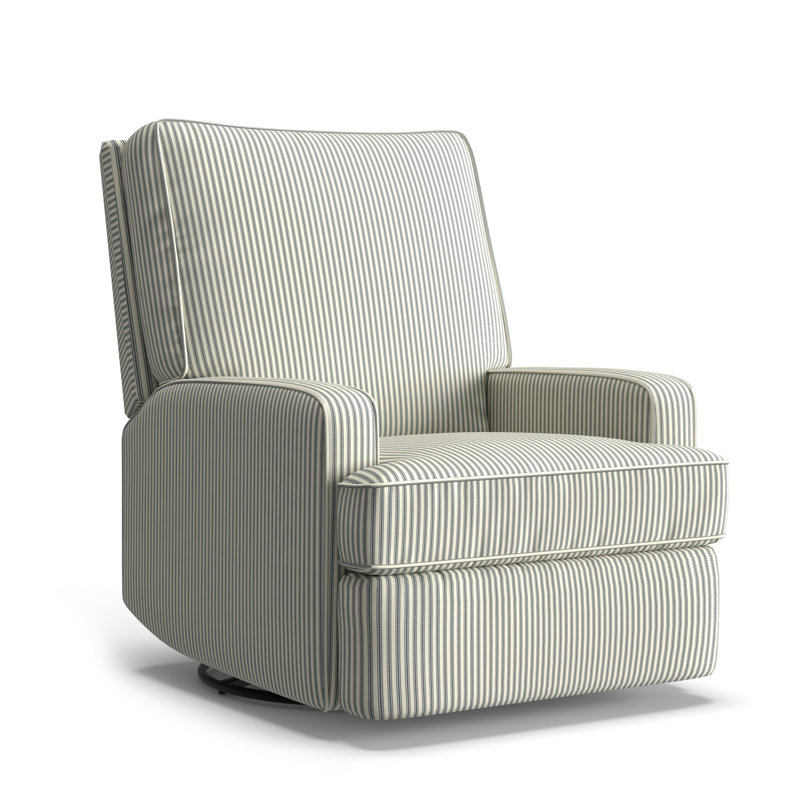 Fauteuil inclinable et pivotant Chalco, Rayures tissées croisière à la dérive