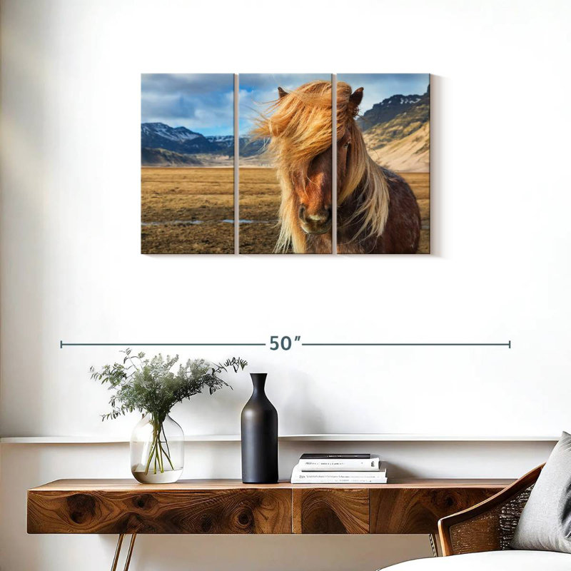 Brampt superbe cheval Islandais, 20" H x 33" W