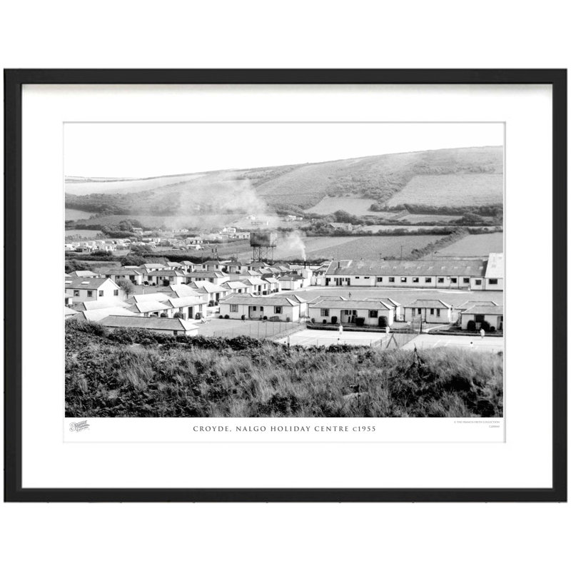 Croyde, Nalgo Holiday Centre C1955 - Single Picture Frame Print, 45cm H x 60cm W x 2.3cm D