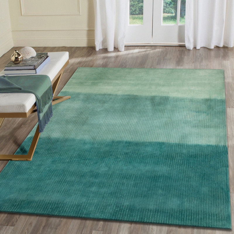 Tapis d'intérieur à rayures tibétaines Gragg, Rectangle 3 pi 6 po x 5 pi 6 po