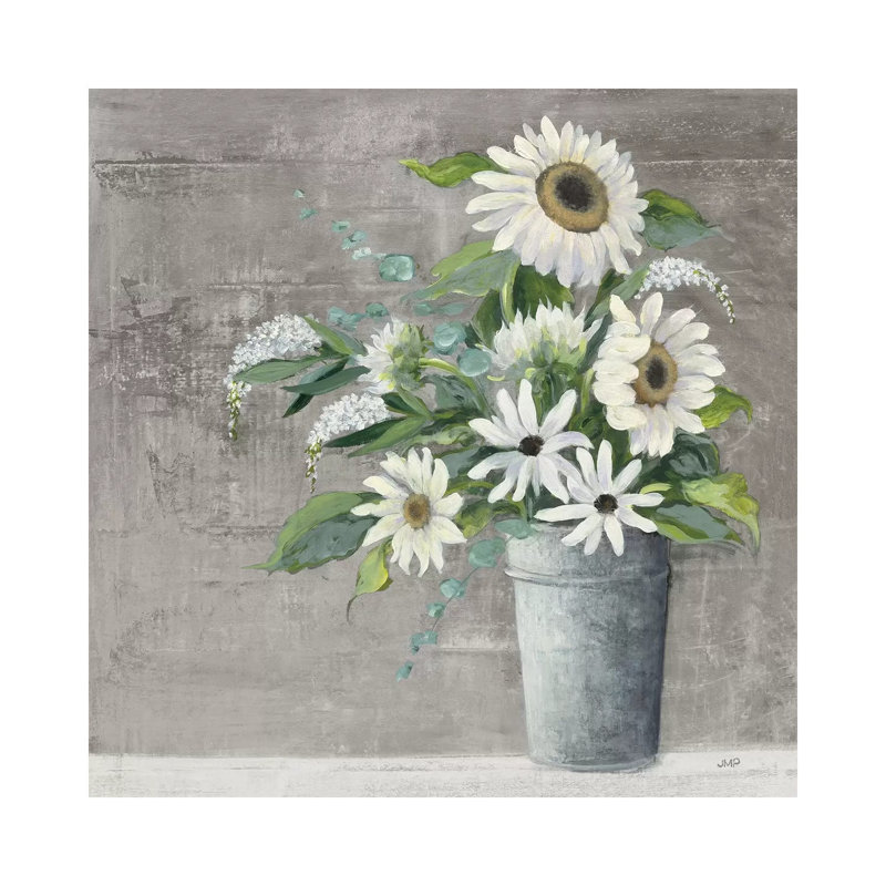 Late Summer Bouquet II Rustic by Julia Purinton - Wrapped Canvas Print, 93.98cm H x 93.98cm W