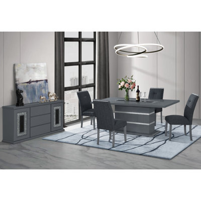 Table à manger ARIYA DARK GREY