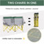 Fauteuil de camping de style causeuse Outsunny