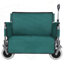 Chariot pliant 3 en 1 avec siège de banc, capacité de 500 lb, roues tout-terrain pour une utilisation extérieure polyvalente-124641993