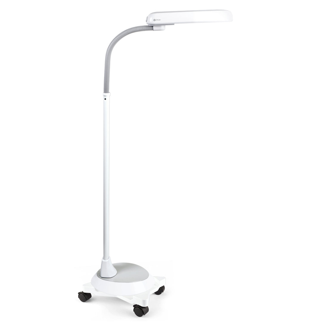OttLite 18w Floor Lamp with Wheels - Home, Office, Bedroom, or Reading OttLite
