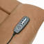 Causeuse inclinable électrique Kima en cuir brun, 76 po