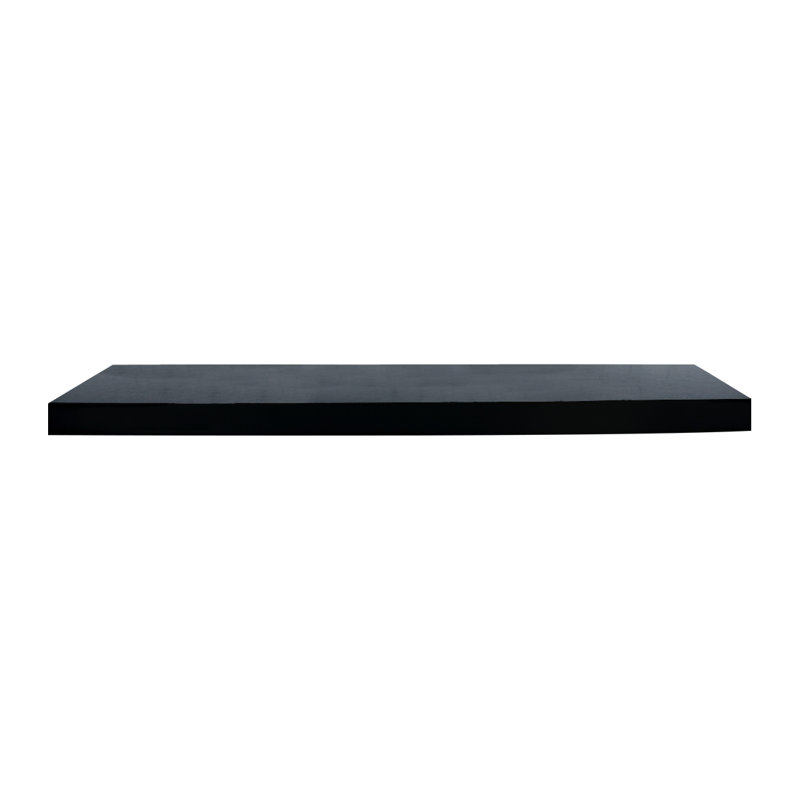 Plastic / Acrylic Floating Shelf, Black, 3.80cm H x 80cm W x  23cm D