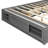 Queen Size Platform Bed Frame with 4 Storage Drawers and Footboard Storage Cubby, No Headboard, Modern Space-Saving Design-1446849173