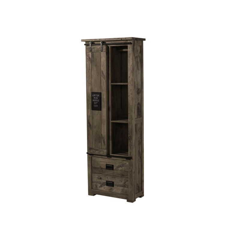 1 Door Wardrobe, Lacquered Grey