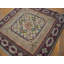 Antique American Hooked Geometric Medallion Rug