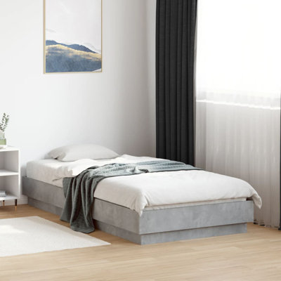 Vidaxl Bed Frame Concrete Grey Engineered Wood