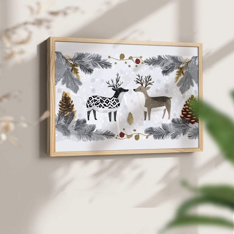 Art de Noël - CCLV III - Reproduction encadrée - réaménageable, H 8 po x l 10 po, Naturel