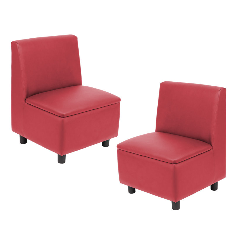 Kid Comfort Collective Modular Chairs, 2-Pack - Red, Red