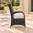 Metal Outdoor Dining Armchair with Cushions