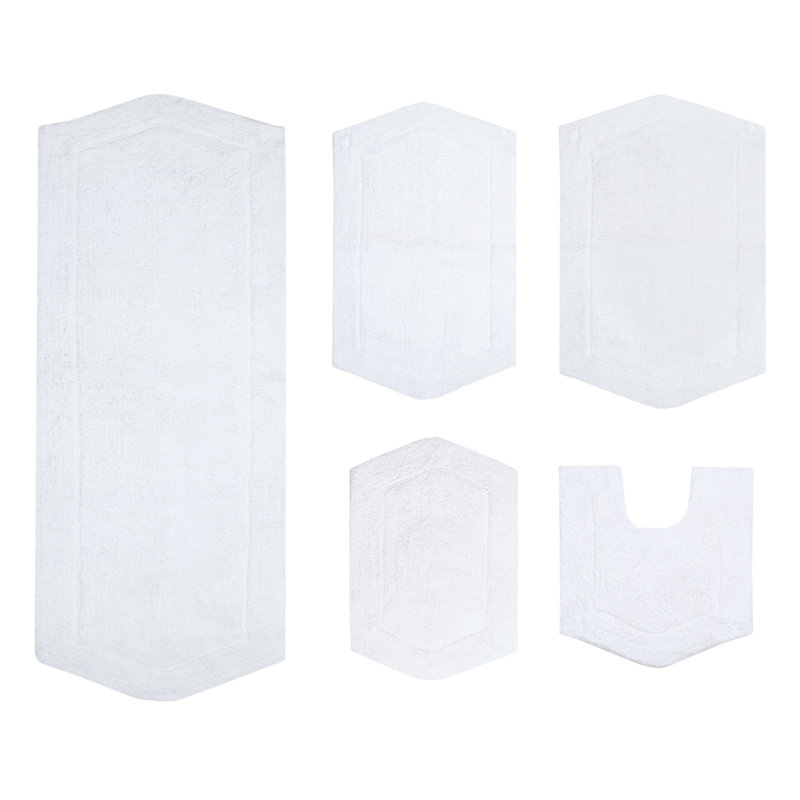 Tapis pour salle de bain Morissette, Blanc
