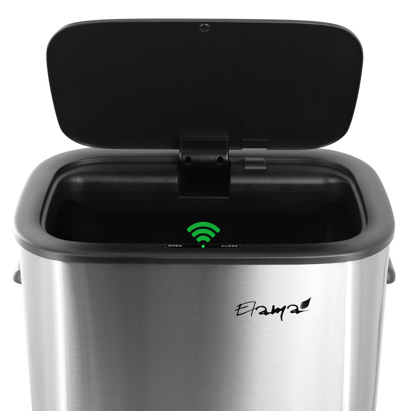 Poubelle mains libres à capteur 14,5 gallons Elama