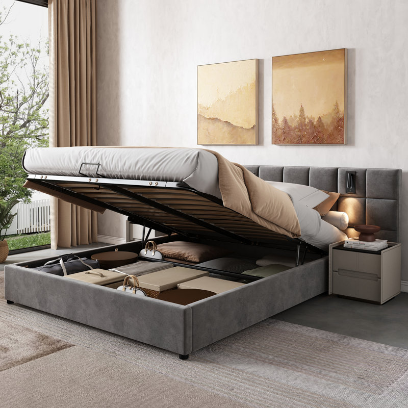 Solid Wood Bed, 182 x 206cm