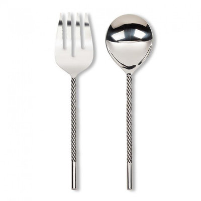 Twist Handle Salad Serving Utensils