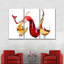Ensemble de 3 éclaboussures de vin sur toile-799066272