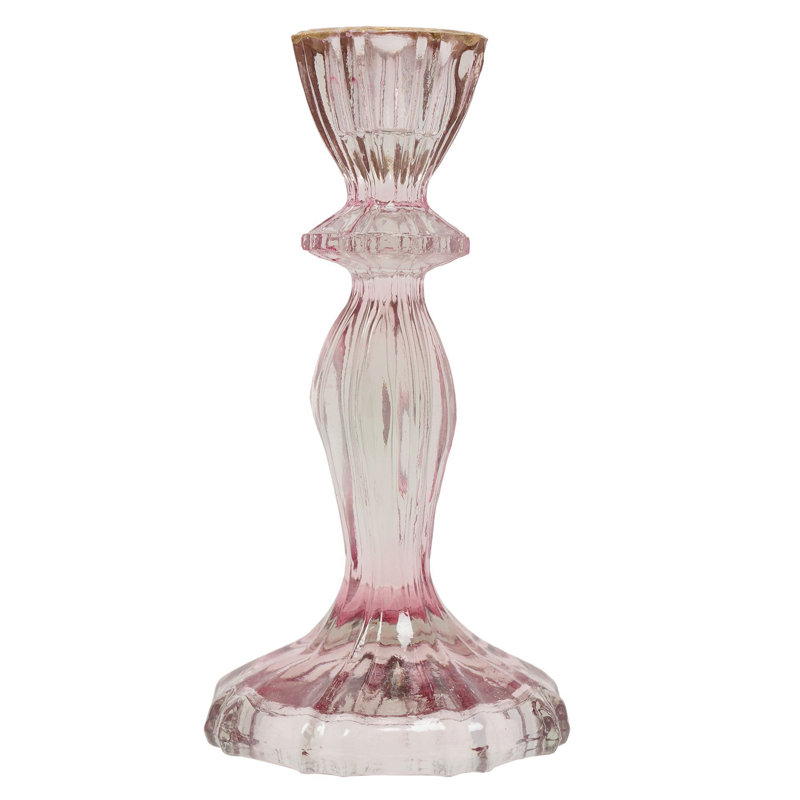 Glass Tabletop Candlestick