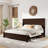 Farmhouse Solid Wood Platform Bed-1591225331-1591225313